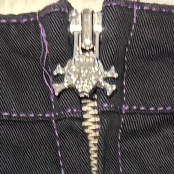 Vintage Tripp NYC Purple Plaid Mini Skirt Y2K Size Large - Picture 5 of 9